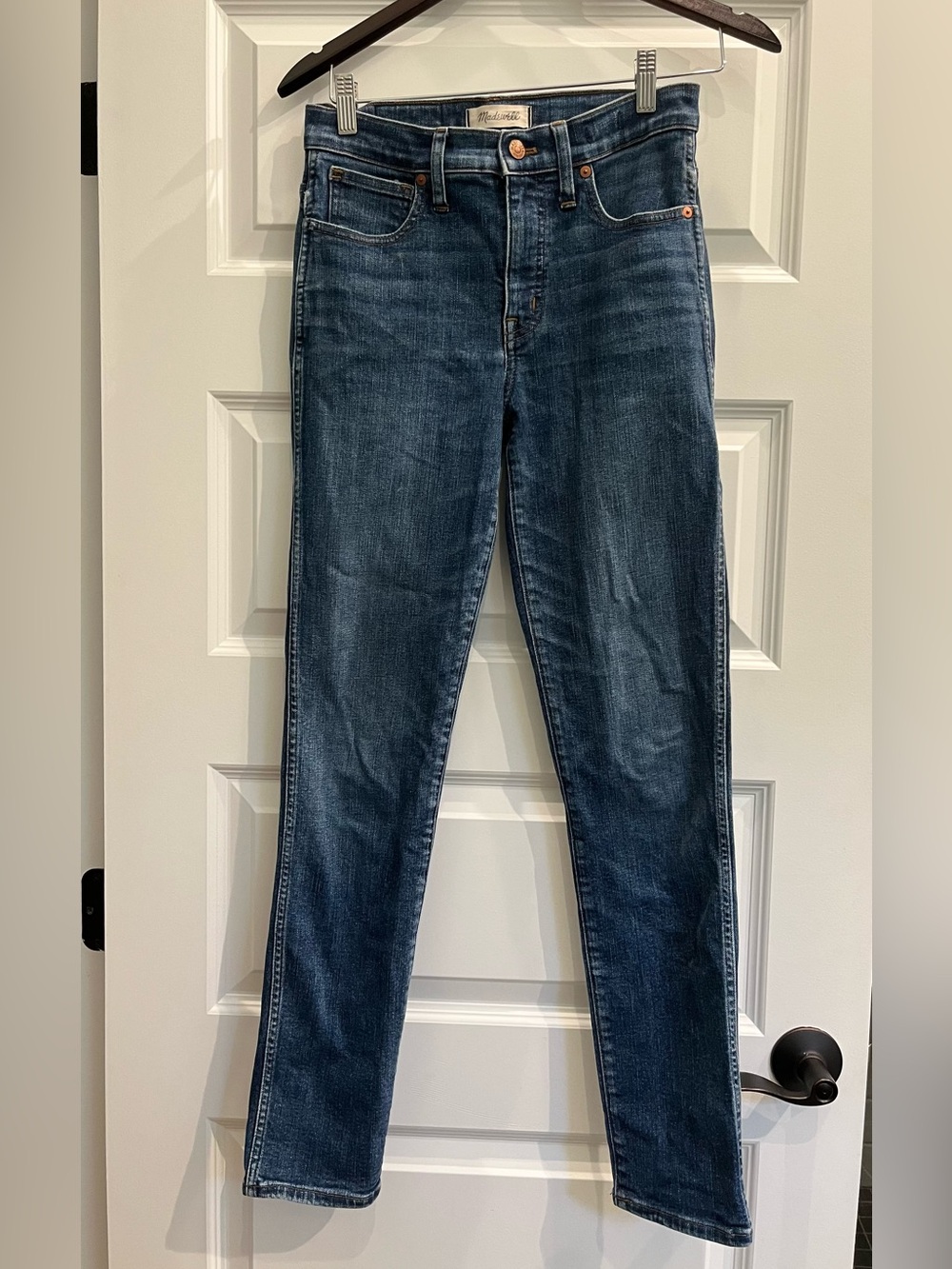 Madewell Slim Straight Denim Jeans, 27T, VGUC